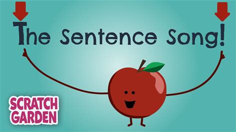 The Sentence Song English Songs Scratch Garden Youtube