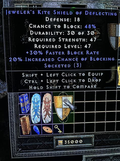 Jmod 30 20 Kite Shield 3 Socketed Topic D2jsp