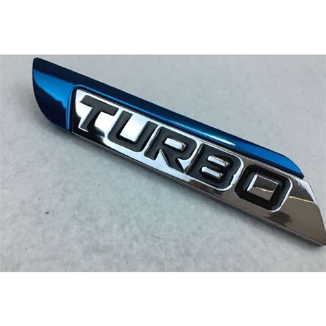 3D Alloy Metal Letter Turbo Car Emblem Badge Sticker Decal Decor Emblem