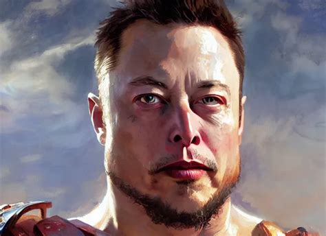 A Highly Detailed Beautiful Portrait Of Elon Musk As Stable Diffusion