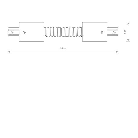 ŁĄCZNIK PROFILE RECESSED FLEX CONNECTOR WHITE 8384 Nowodvorski Lampy