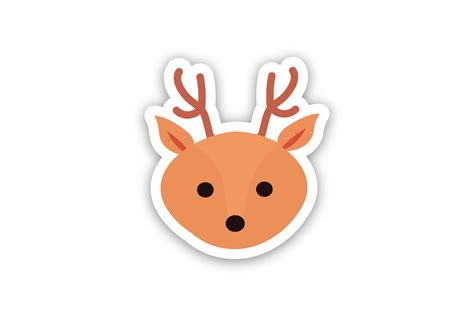 Deer Head Sticker Graphic by inspirationstudio345 · Creative Fabrica