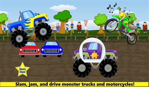 Monster Truck Games for Toddler Kids: Ages 2 3 4 5! Big Trucks - App on ...