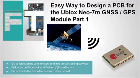 Easy Way To Design A Pcb For The Ublox Neo 7m Gnss Gps Module Youtube