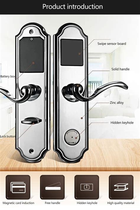 Keyless Electronic Key Card Rfid Locks For Hotels Room Safe Sl H200