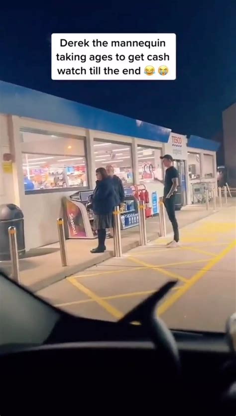 UK news: Man leaves mannequin outside Tesco cashpoint leaving queue of