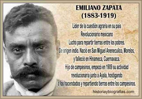 Biografia De Emiliano Zapata