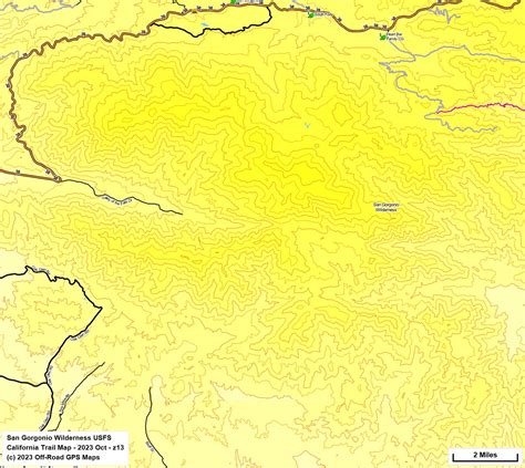 San Gorgonio Wilderness - California Trail Map