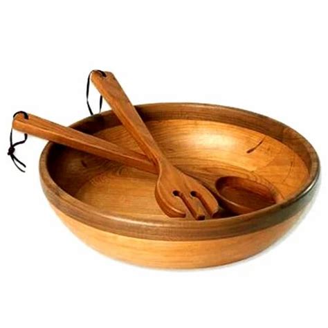 Natural Plain Wooden Bowl And Spoon, For Restaurants at Rs 450/piece in ...