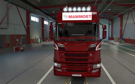 DUŻY LIGHTBOX SCANIA R I S 2016 MAMMOET 1 39 ETS2 ETS2 Mody ATS Mod