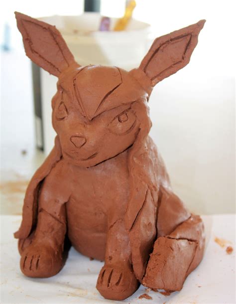 Pokemon Clay Sculpture 20cm Terracotta In The Round Sculpture