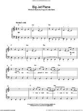 Big Jet Plane Sheet Music For Piano Solo PDF Interactive