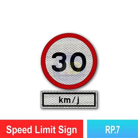 RP.7 Speed Limit Sign | Quality JKR Signboard MY | Welldone