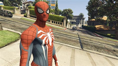 PS4 Spiderman Add On Ped GTA5 Mods