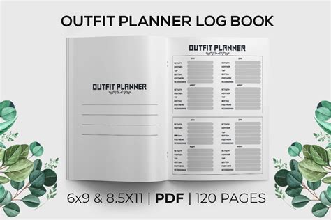 Outfit Planner Logbook Interior Design Graphic By Crafti Pen Creative