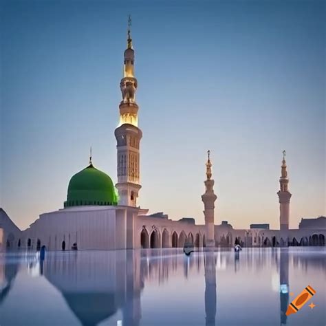 Stunning View Of Masjid Nabawi With Extraordinary Architecture On Craiyon