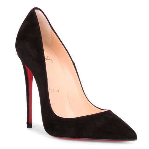 Lyst Christian Louboutin So Kate 120 Black Suede Pump In Black