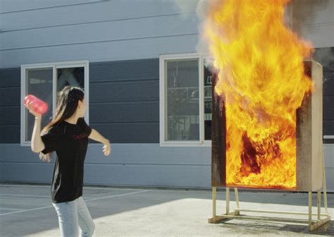 Samsung S Firevase Turns Into A Smashing Fire Extinguisher Visual