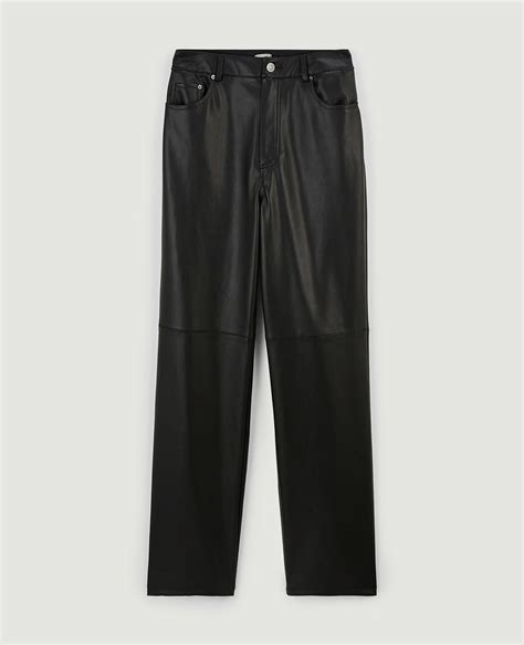 Pantalon Droit En Simili Cuir Pimkie