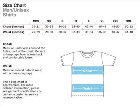 Poly Cotton Unisex T-Shirt Size Chart – The Shop Forward