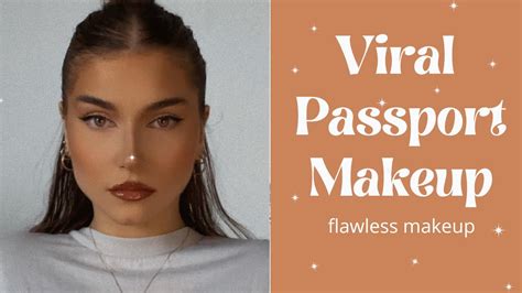 Trying The Viral Passport Makeup Trend Flawless Makeup Youtube