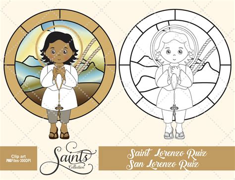 Saint Lorenzo Ruiz Catholic Saint Religious Saint Clipart | Etsy