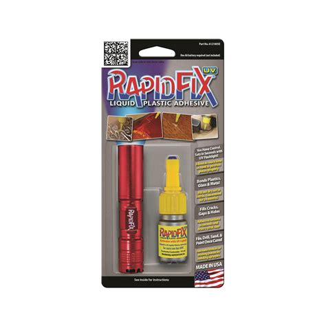 Rapidfix Uv Set Liquid Adhesive Inc Uv Flashlight Mr Positive Nz