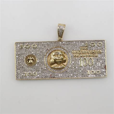 10kt Gold Diamond Money Pendant Property Room