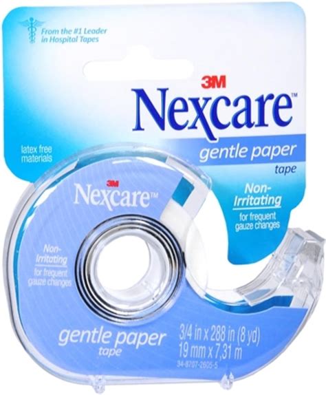 Nexcare First Aid 3m Gentle Paper Tape 8 Yd Pack Of 6