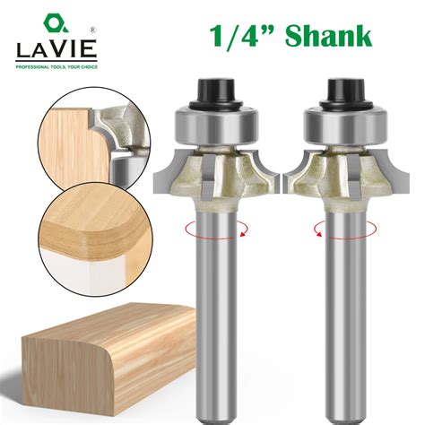 Lavie 1pc 6mm 1 4 Shank Z4 Corner Round Router Bit R1 R2 R3 Mill