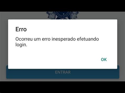 Carteira Digital N O Entra Ocorreu Um Erro Inesperado Efetuando O