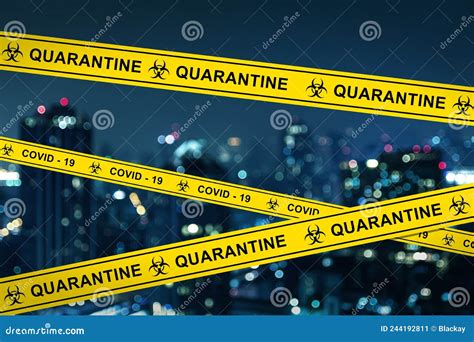 City On The Quarantine During Covid 19 Pandemic Stock Image Image Of