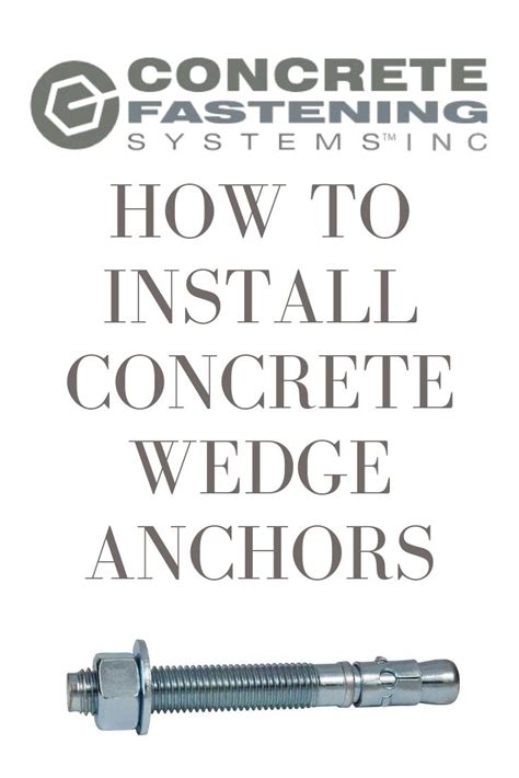 How To Install A Wedge Anchor In Concrete At Florence Dutil Blog