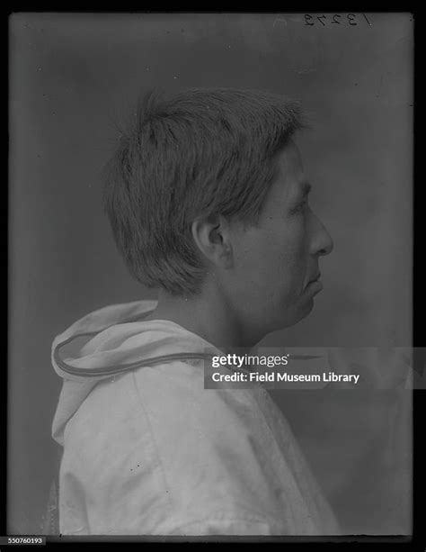 Profile Portrait Of An Unidentified Native American Man Of The Aleut