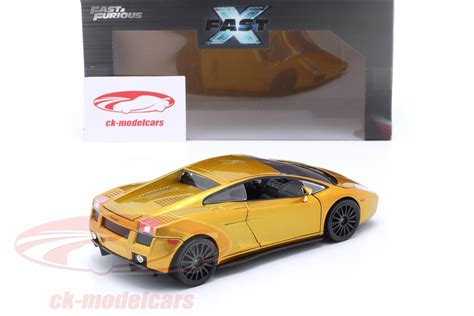 Jadatoys 1:24 Lamborghini Gallardo Fast X (Fast & Furious 10) gold ...