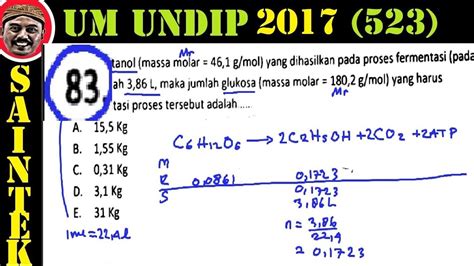 Pembahasan Soal Um Undip Saintek Kode Kimia No