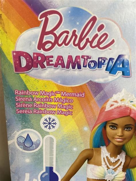 Barbie Dreamtopia Rainbow Magic Mermaid Doll Brunette Brown Eyes New