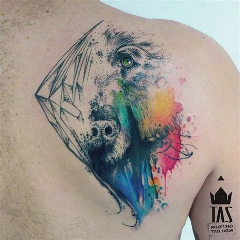 O Lado Bruto E O Lapidado Tas Rodrigotas Watercolortattoo