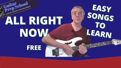 All Right Now Free Easy Riff Guitar Lesson For Beginners 🎸 Youtube