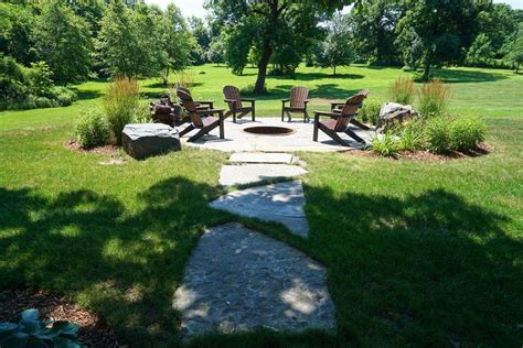 Cozy In The Country Ted Lare Design Build Fire Pit Backyard