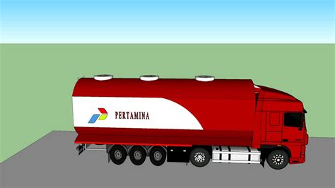 TRUCK TANGKI PERTAMINA 3d Model