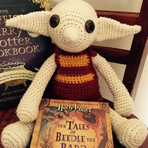 A Crocheted Dobby Who Loves To Snuggle And Admire Socks Harry Potter