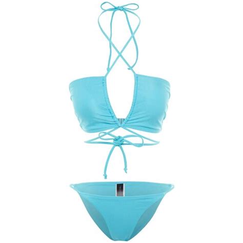 Trendyol Bikini Set Turquoise Plain EPonuda