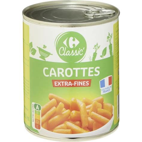 Carottes Extra Fines Carrefour Classic Carotte L Gumes Boite