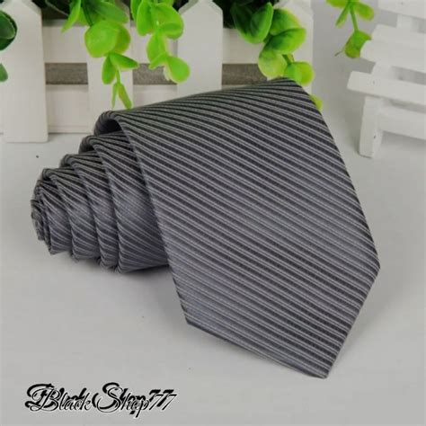 Jual Dasi Pria Dasi Panjang Dasi Motif Salur Abu Muda 3 Inchi 8 Cm