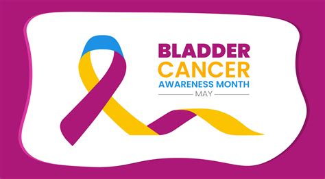 Bladder Cancer Awareness Month Background Or Banner Design Template