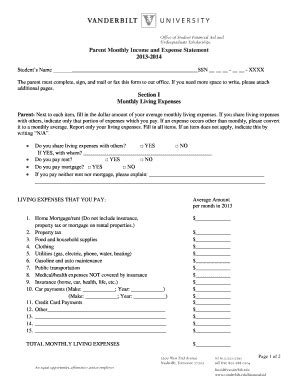 Fillable Online Vanderbilt Form Uniform Borrower Assistance Form