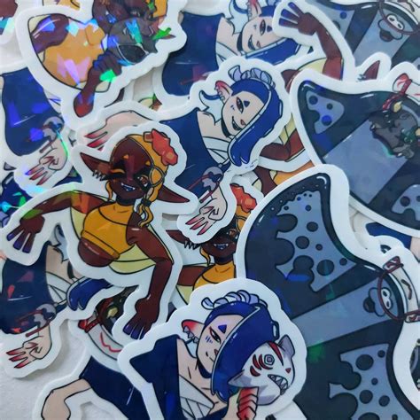 Splatoon Deep Cut Splatoon 3 Idol Stickers Shiver Frye Big Man