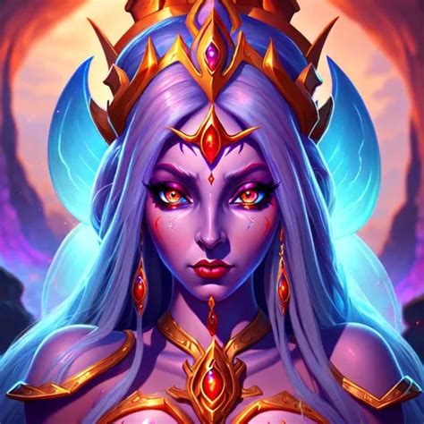 Queen Azshara Beautiful Big Eyes World Of Warcraft OpenArt