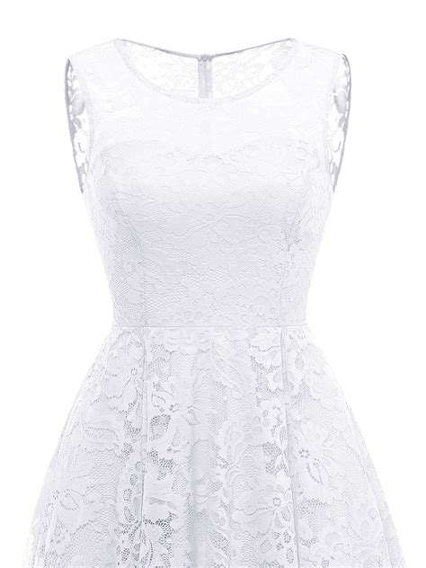 Market In The Box Womens Lace Dress Vintage Floral Sleeveless Hi Lo